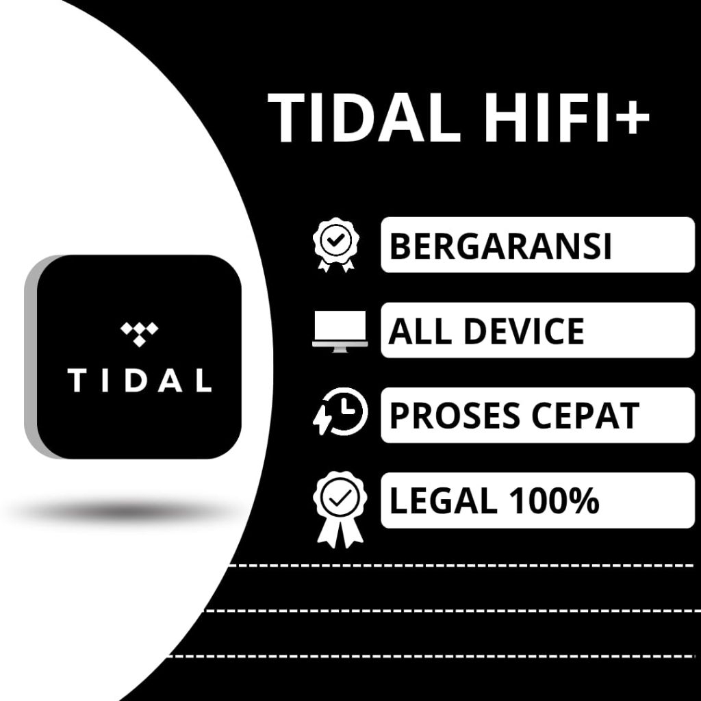 Tidal HiFi Plus  Premium 1Bulan Bergaransi Termurah