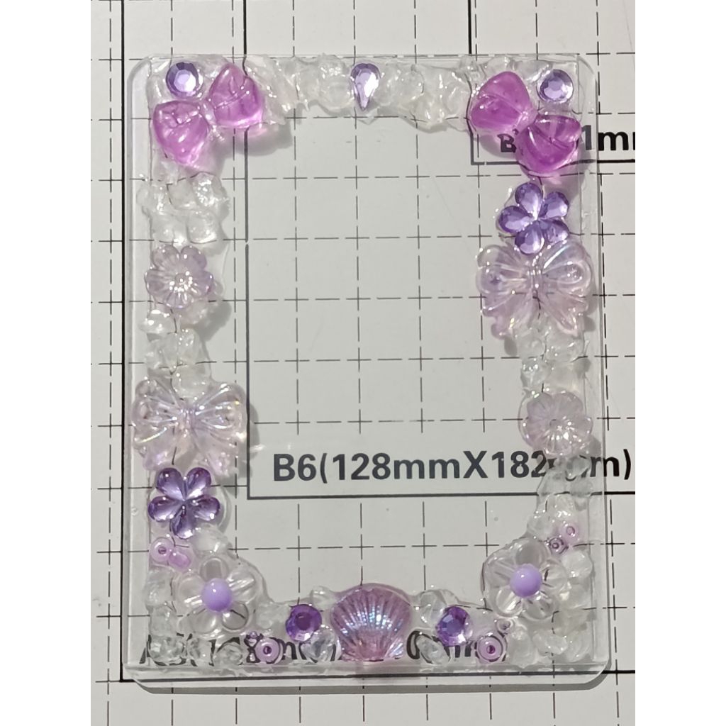 toploader deco acrylic purple (baca deskripsi)