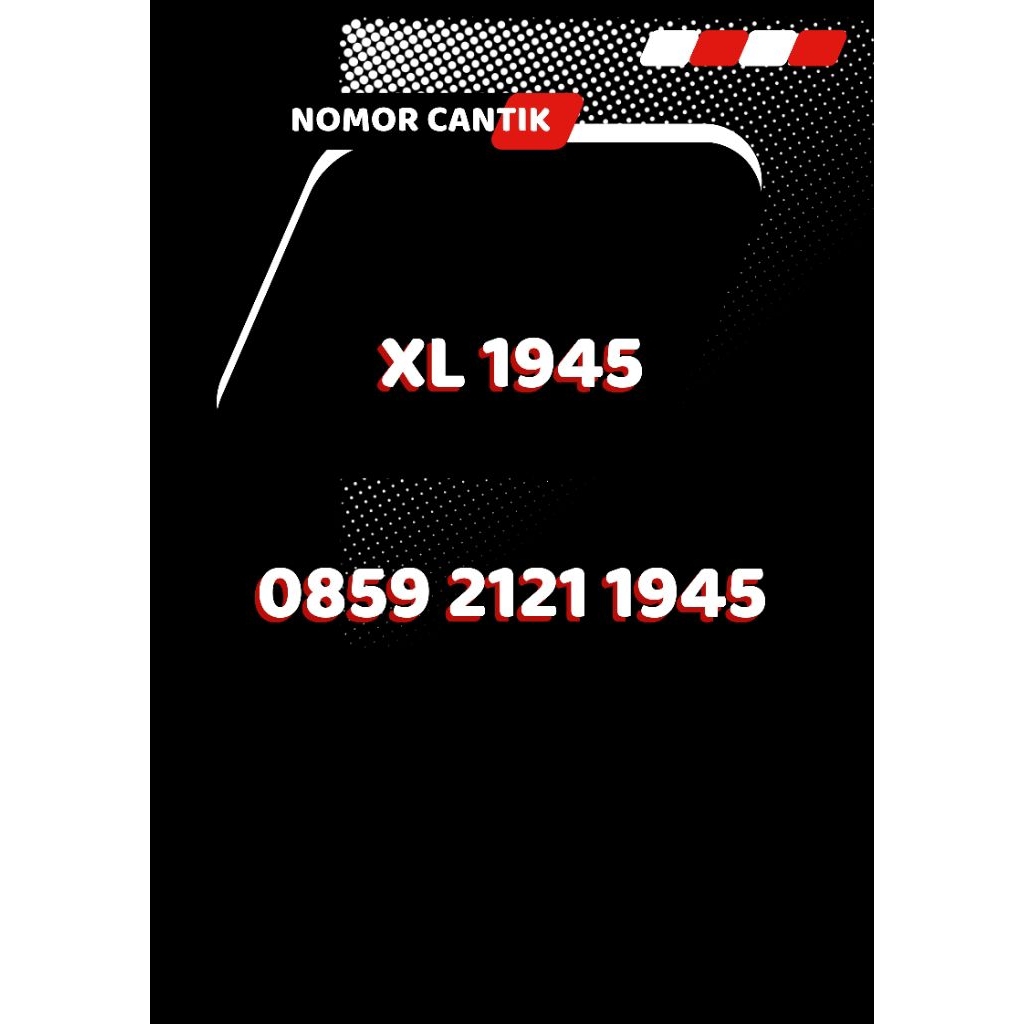 Instant2jam Nomor Cantik XL 1945 -O859 2121 1945