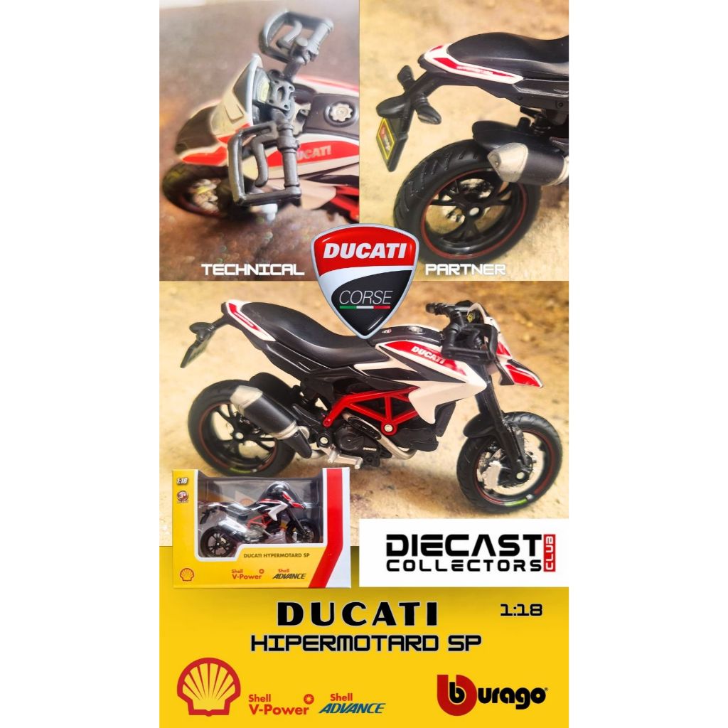 Ducati Shell / Diecast Ducati Shell BURAGO