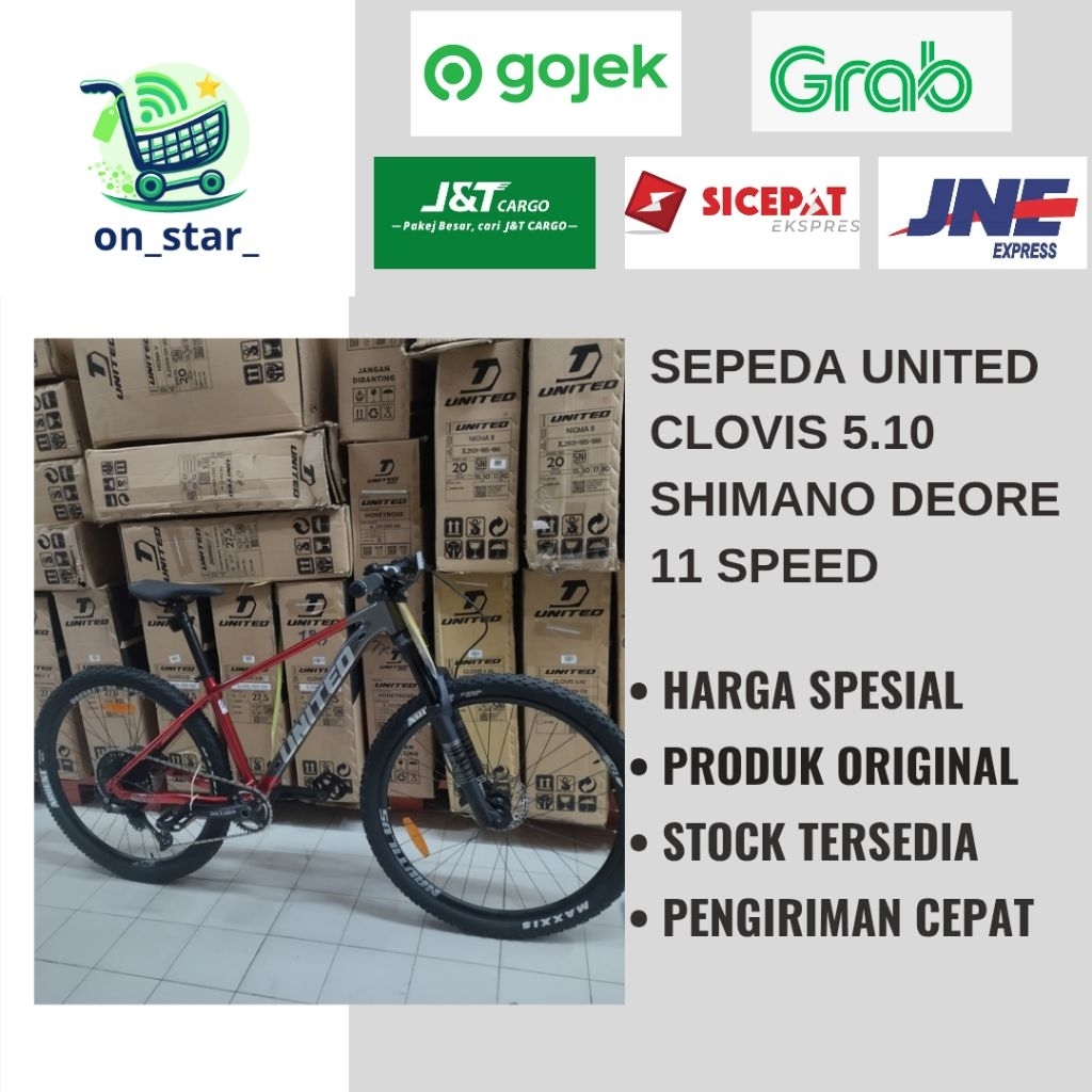 SEPEDA MTB UNITED CLOVIS 5 27.5 29er / United Clovis 5.10 READY STOCK