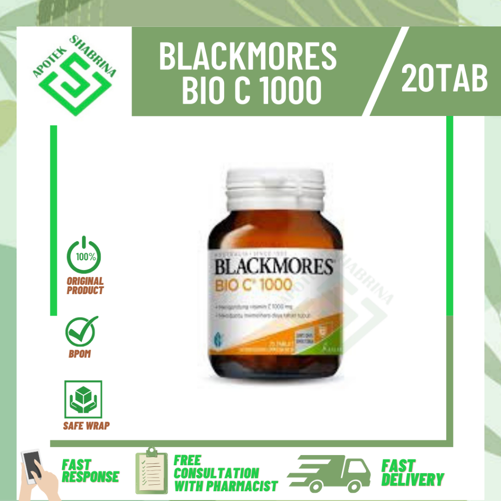 blackmores bio c 1000mg 20 tablet vitamin c 1000 mg