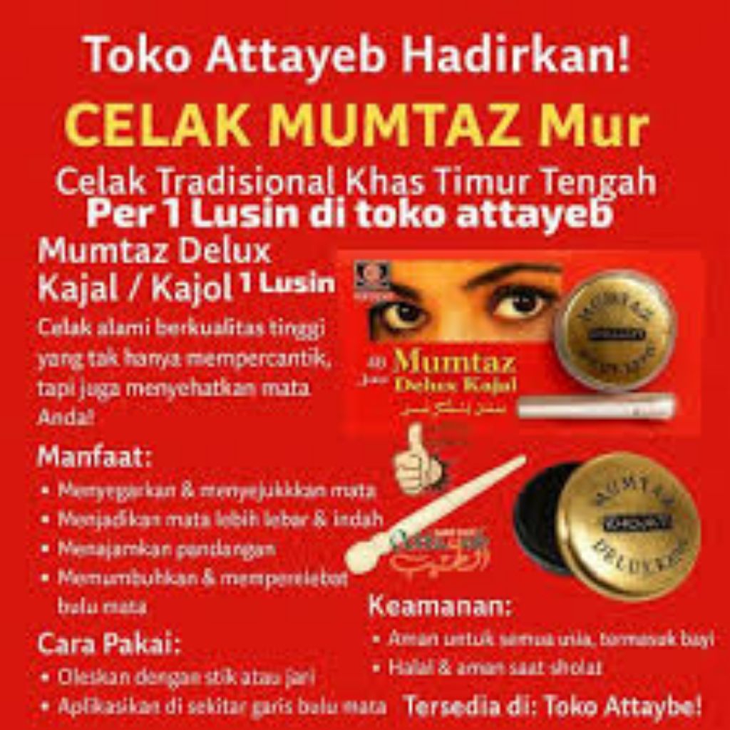CelaK Mumtaz Mur Kajal Kajol Celak Alis Mata India celak mata original delux bagus ory