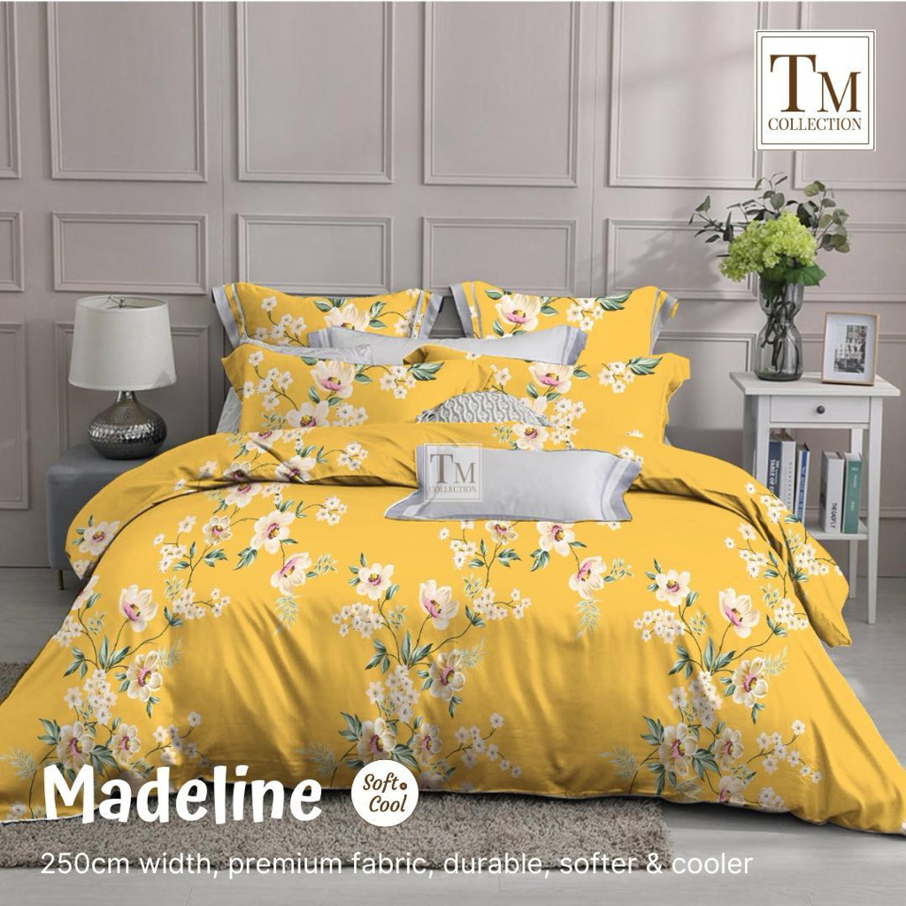 Bed Cover set Sprei Katun Jepang Yellow Garden