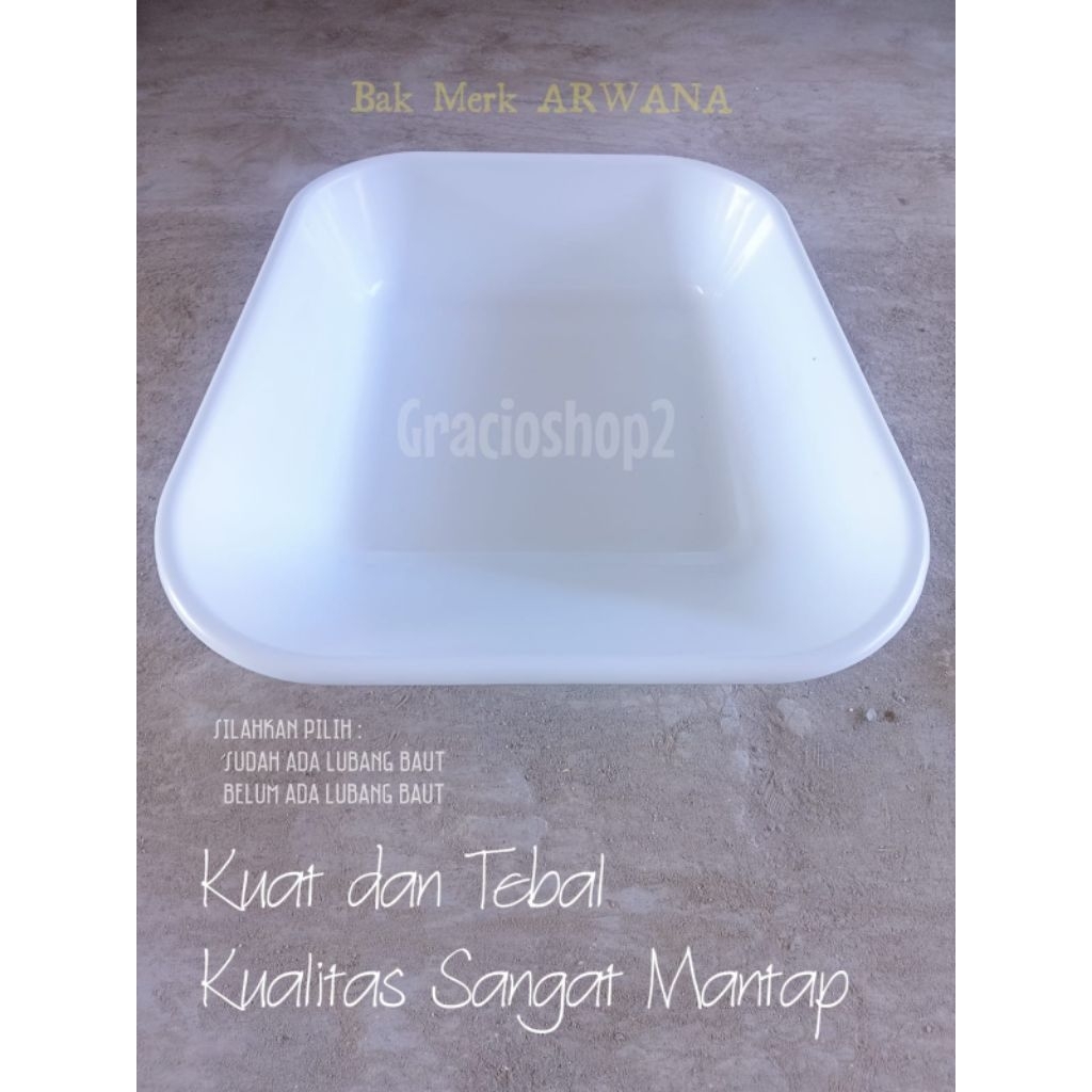 Bak Gerobak Pasir Pvc Plastik ( BAK SAJA )  / Bak Troli Proyek / Bak Gerobak Pasir Sorong / Bak Gero