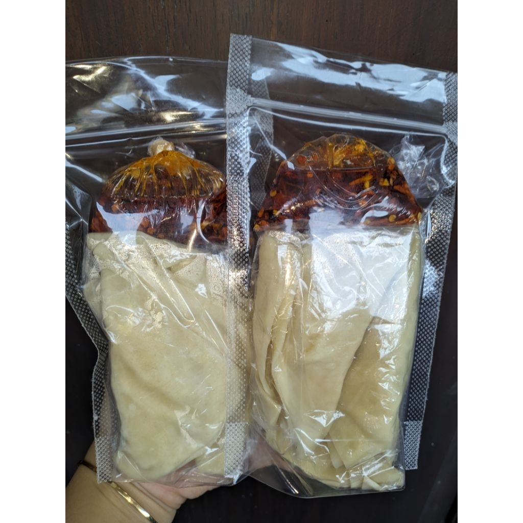 Pangsit tulang rangu/tanpa tulang rangu chili oil goreng,kukus&kuah isi 5pcs pangsit