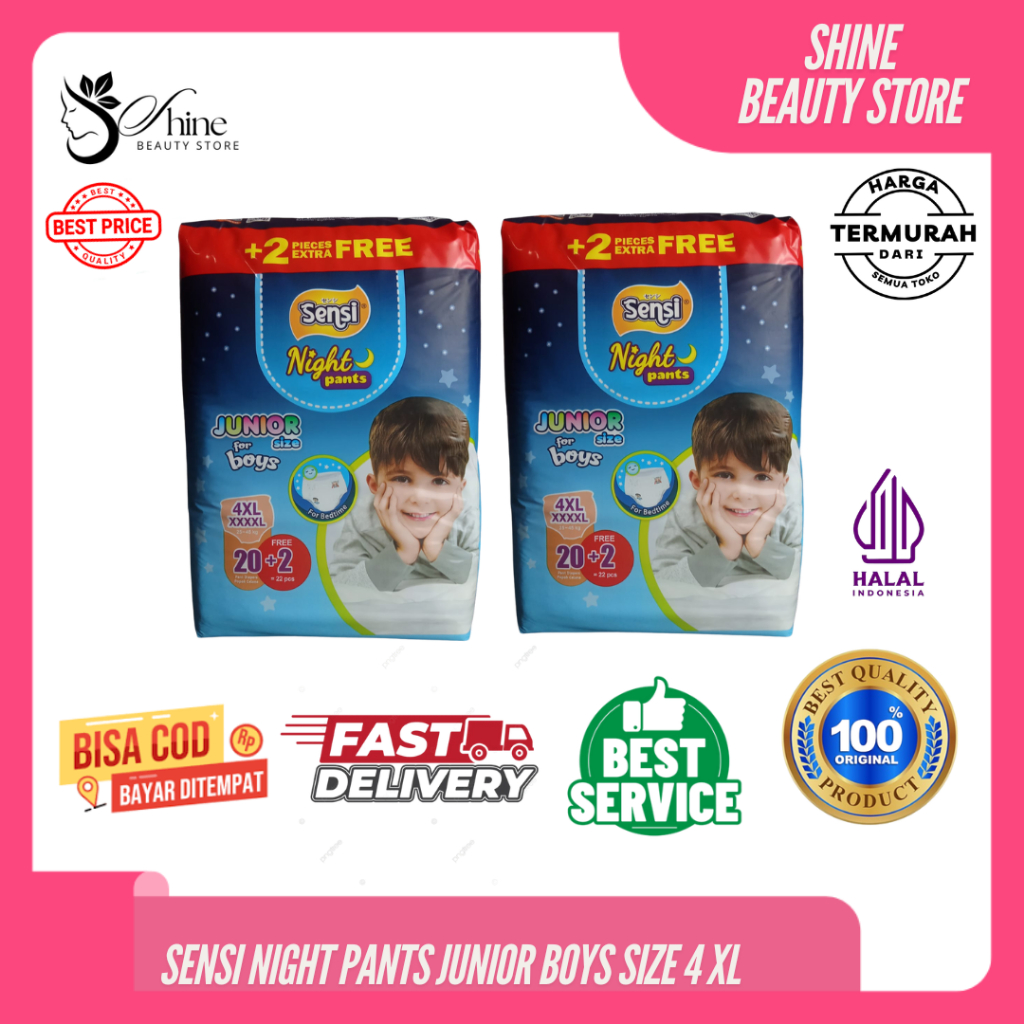 Sensi Night Pants Boys 4XL (20+2)