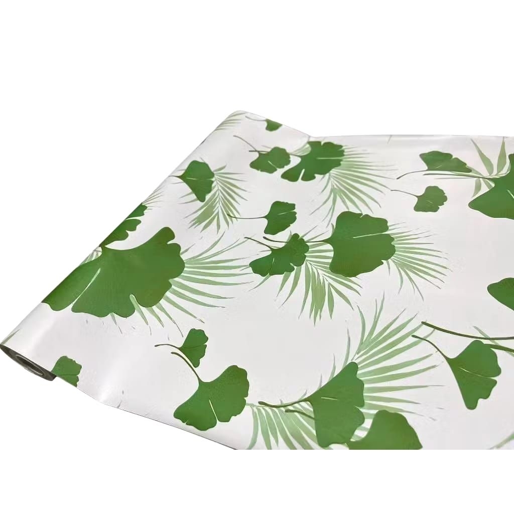 Wallpaper dinding daun hijau