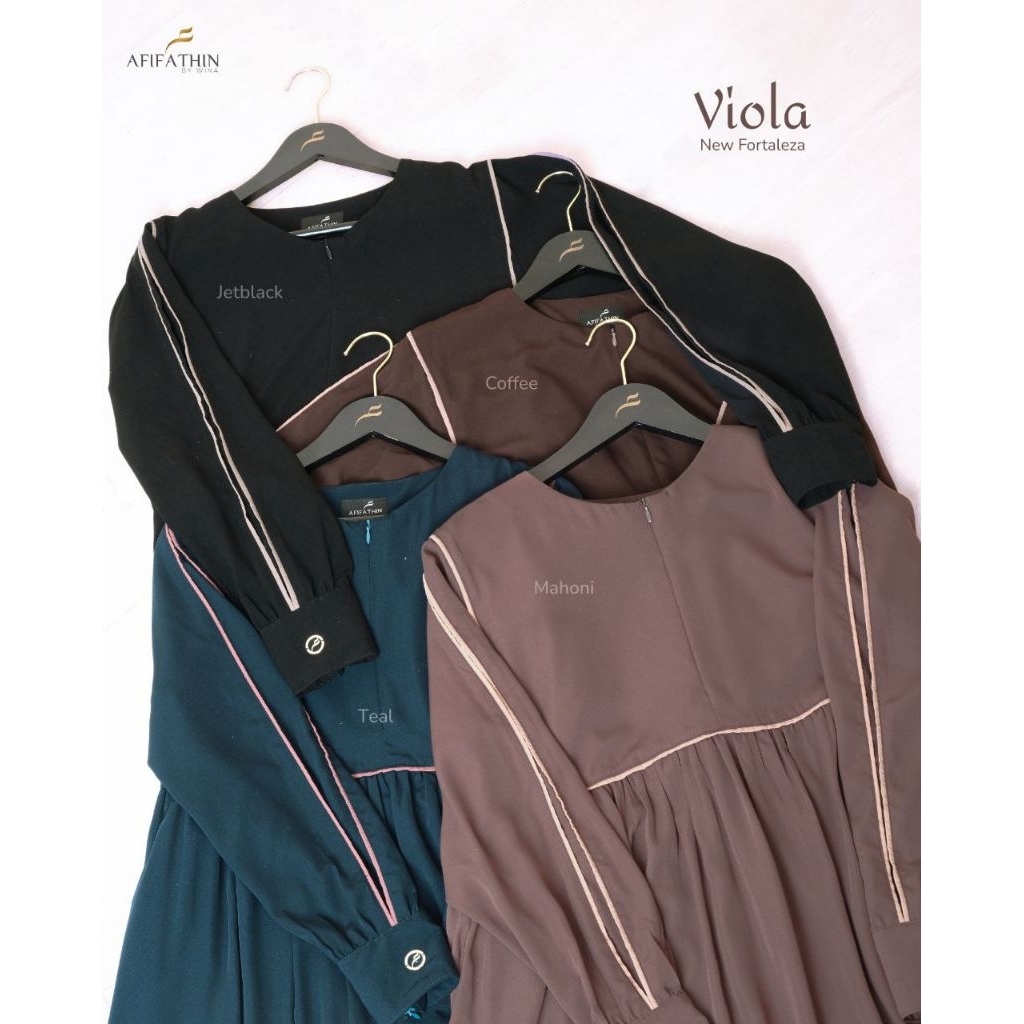viola series set NP long by afifathin | gamis casual mewah simpel | gamis terlaris premium