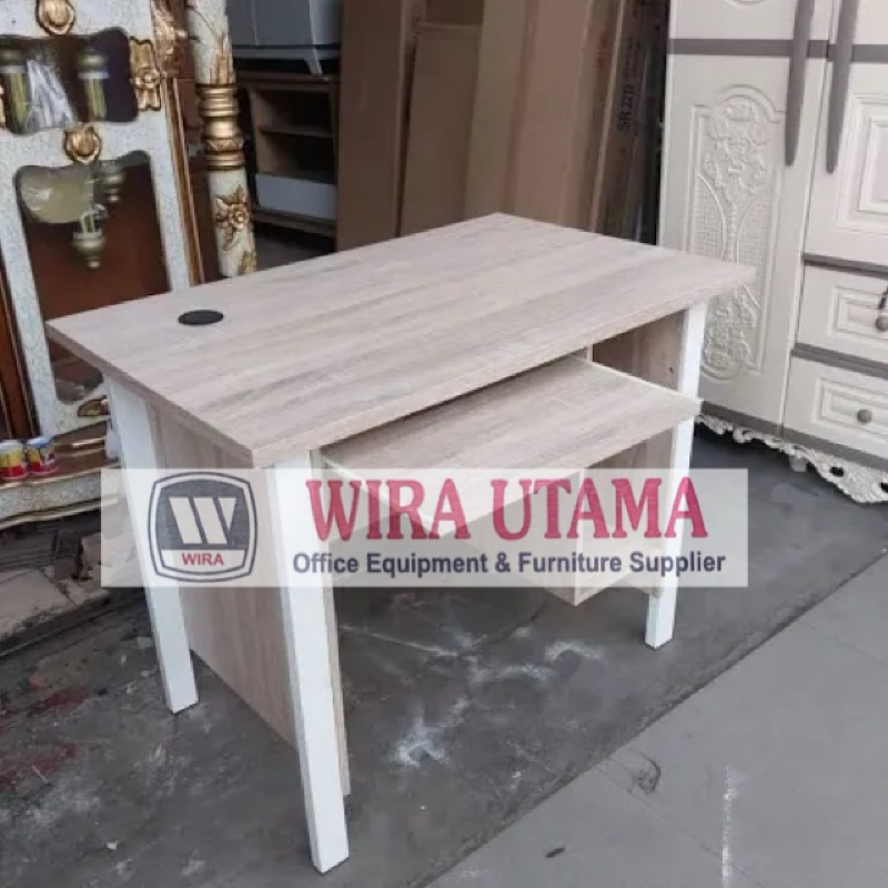 Meja Komputer Kaki Besi / Meja Lab / Meja Lab Kaki Besi / Meja Belajar Kaki Besi / Meja Komputer Orb