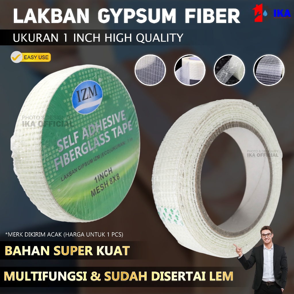 Lakban Perban Solasi Kasa Lem Gypsum Gipsum Fiberglass Tape 3cm x 40m / Lakban Kasa Lem Perban Gypsu