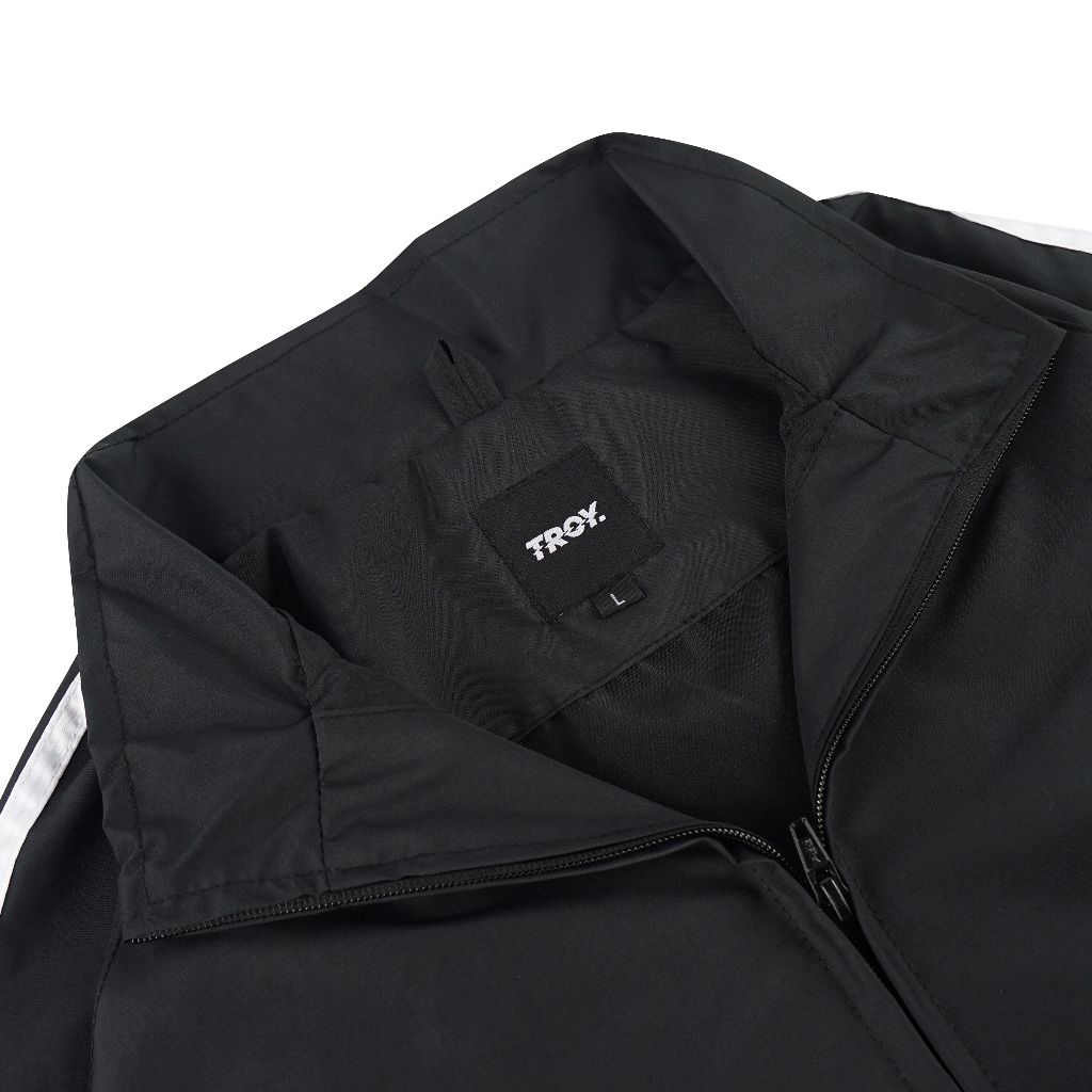 Troy Company Jacket Tracktop Black Trace Flag - Jaket Tracktop Hitam JTT 3316