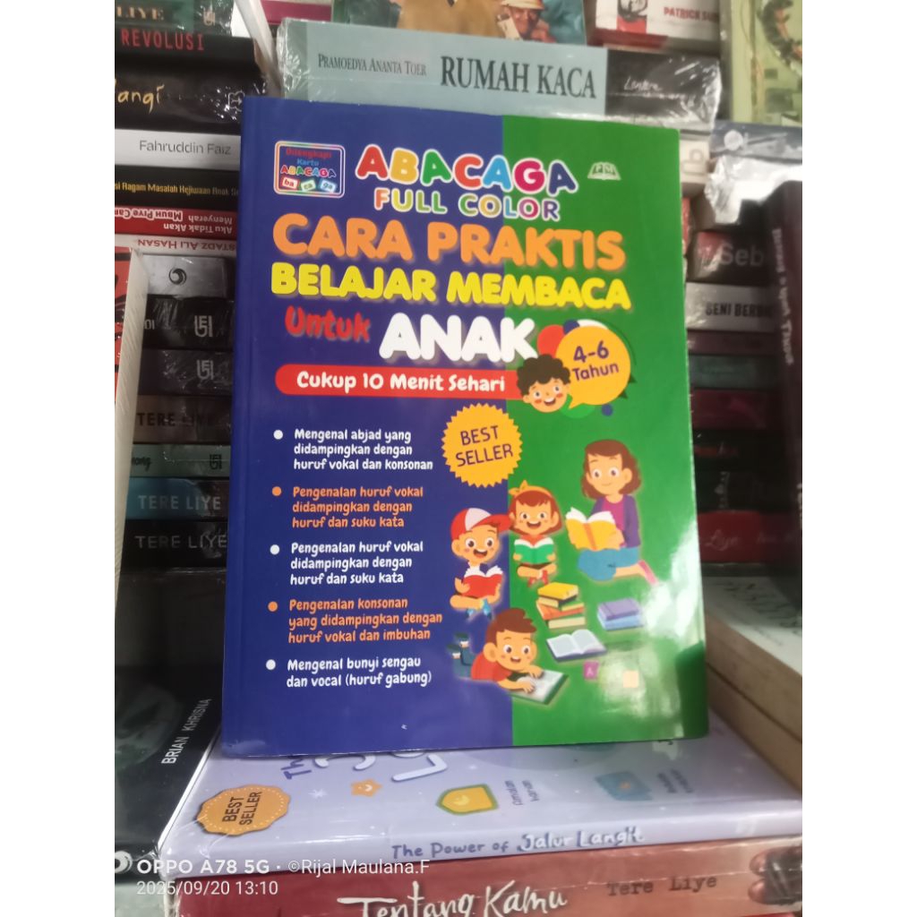 buku abacaga cara praktis belajar membaca untuk anak