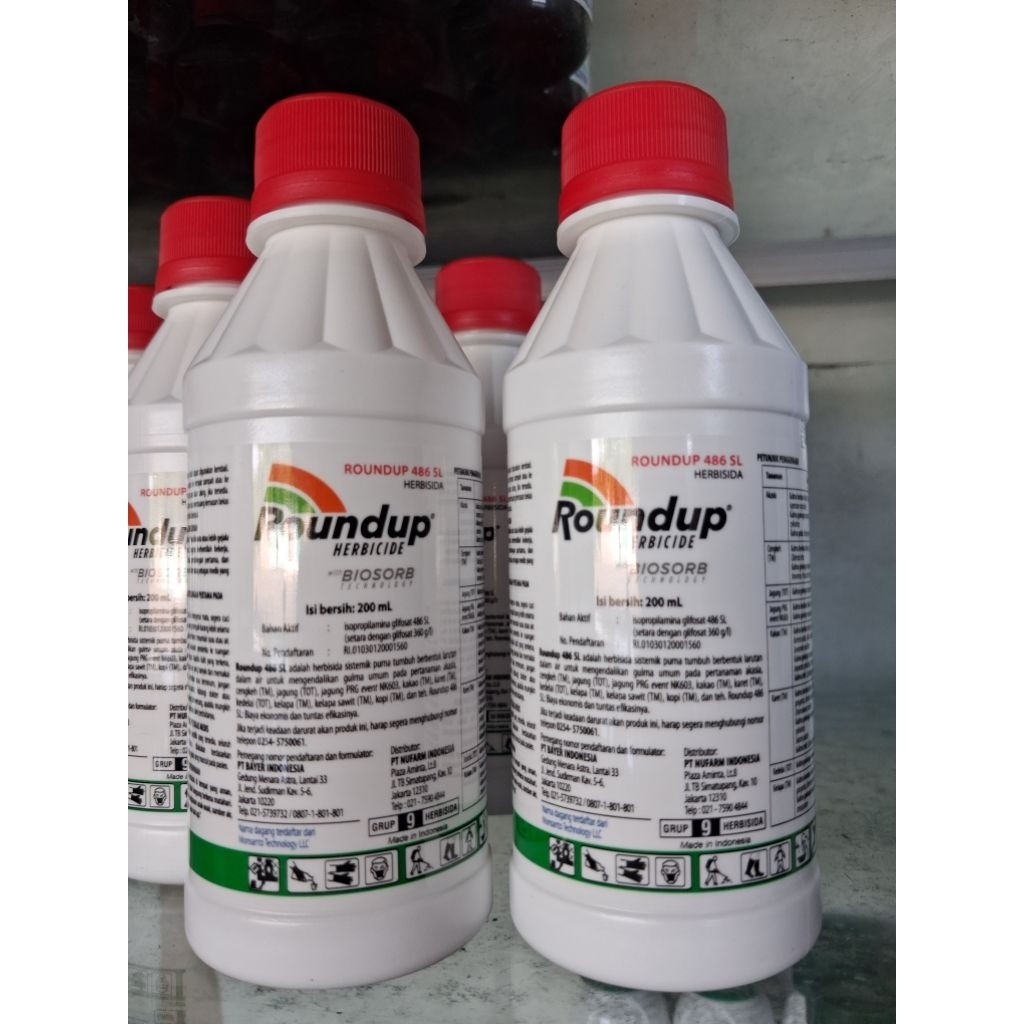 JUAL GROSIR ROUNDUP BIOSORB 486 SL 200ml-Pembasmi Gulma dan Rumput