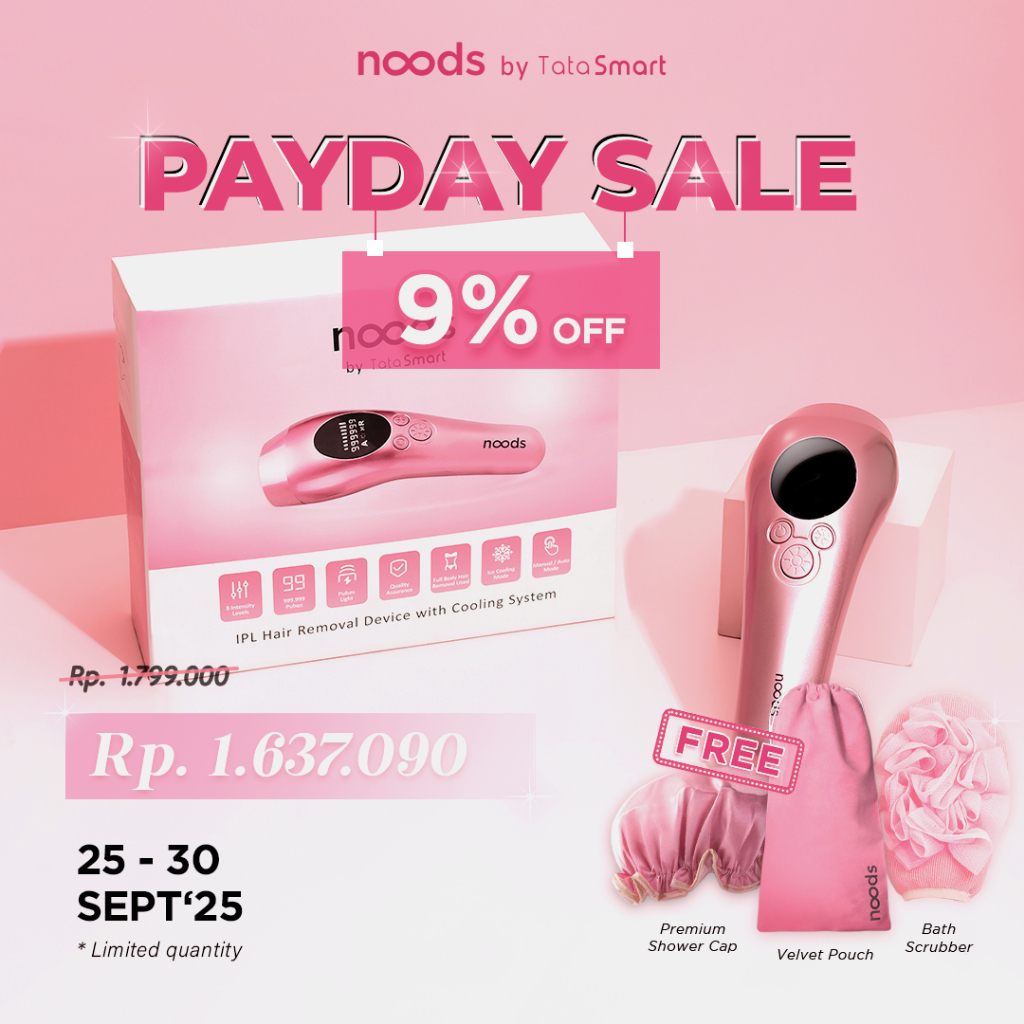 New NOODS - Alat Laser Premium Penghilang Perontok Bulu Ketiak Kaki Tangan Kemaluan Permanen IPL