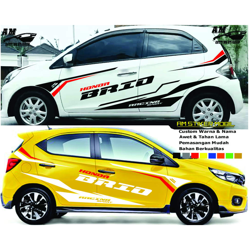 NEW STICKER BRIO STIKER BRIO RS JAZZ AGYA ALYA STICKER MOBIL BRIO STICKER VARIASI MOBIL BRIO STICKER