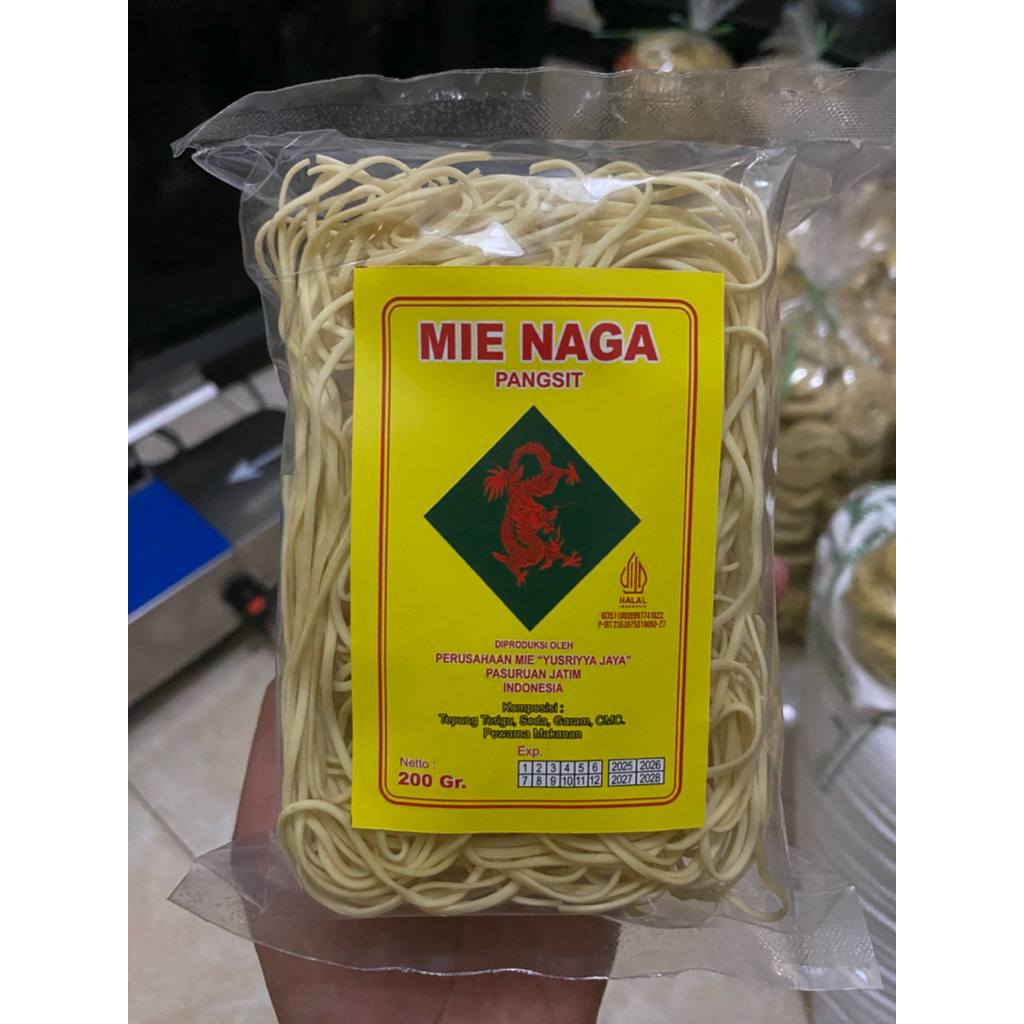 Mie Pangsit Kering Cap Mie Naga 200 g cocok untuk Mie Gacoan/Mie Yamin/Mie Ayam Pangsit