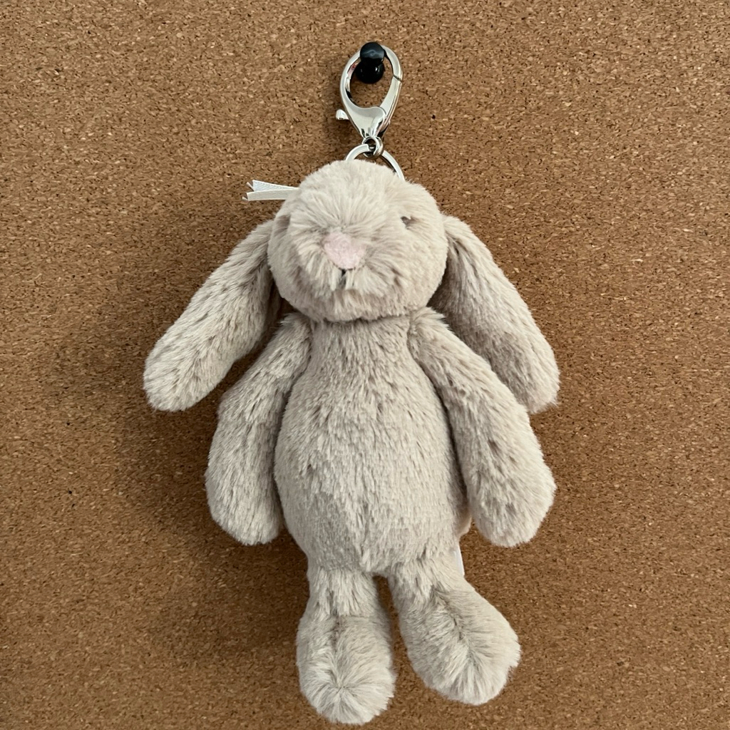 Jellycat Bashful Beige Bunny Bag Charm