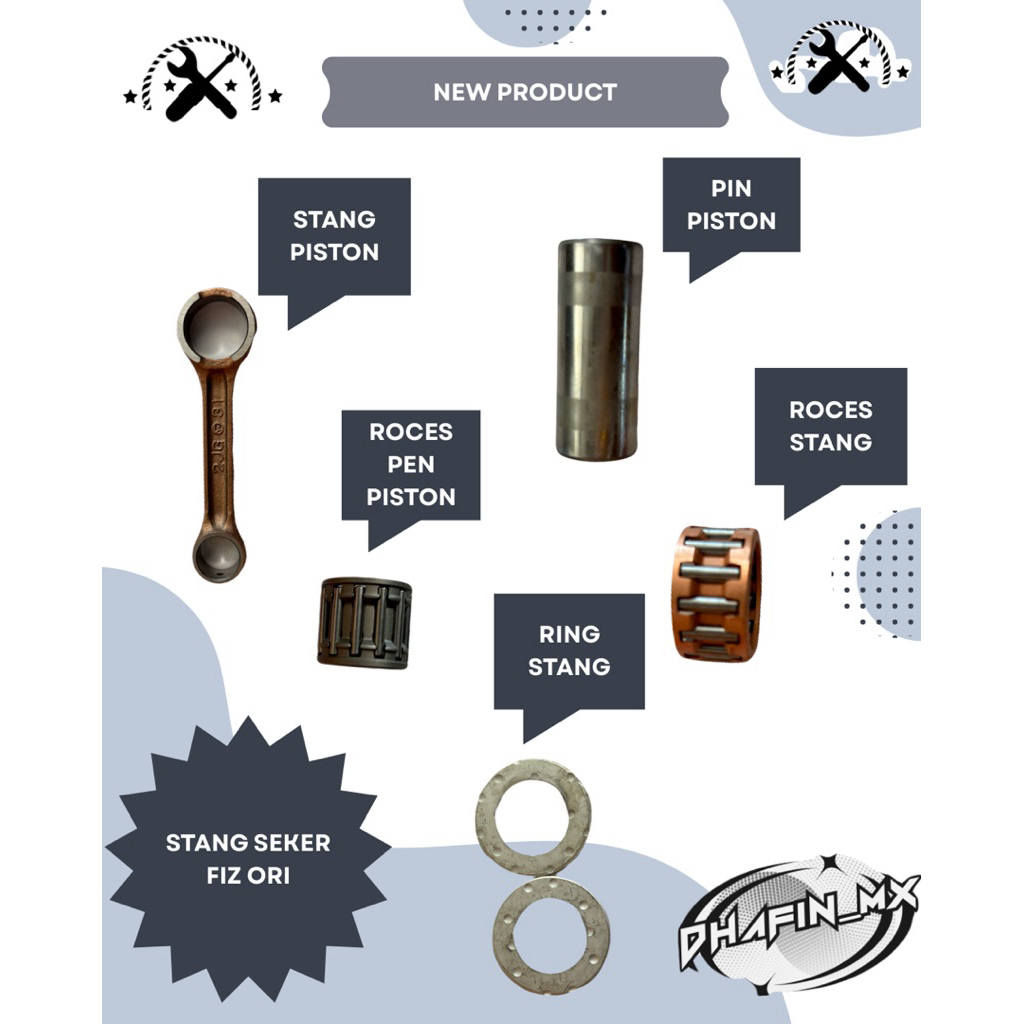 STANG SEKER FIZR ORIGINAL CONROD KIT STANG PISTON SEHER SEKER SET YAMAHA FIZR