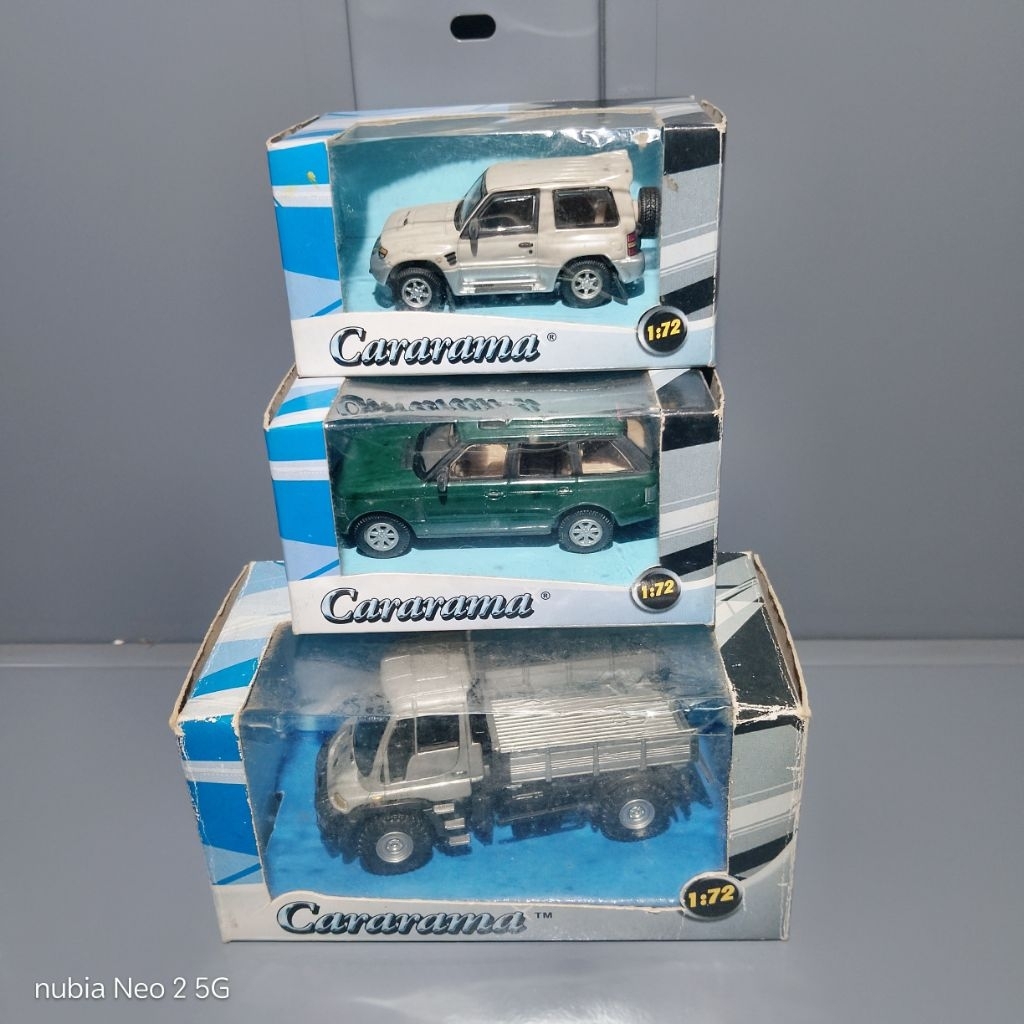 Cararama Unimog Pajero Range Rover 1/72