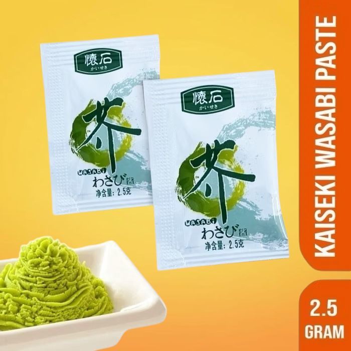 WASABI PASTE SACHET 2g x 500 PCS - 1 KG (DIJUAL PER PCS ) - WASABI PASTA PELENGKAP SUSHI- SUSH PASTE