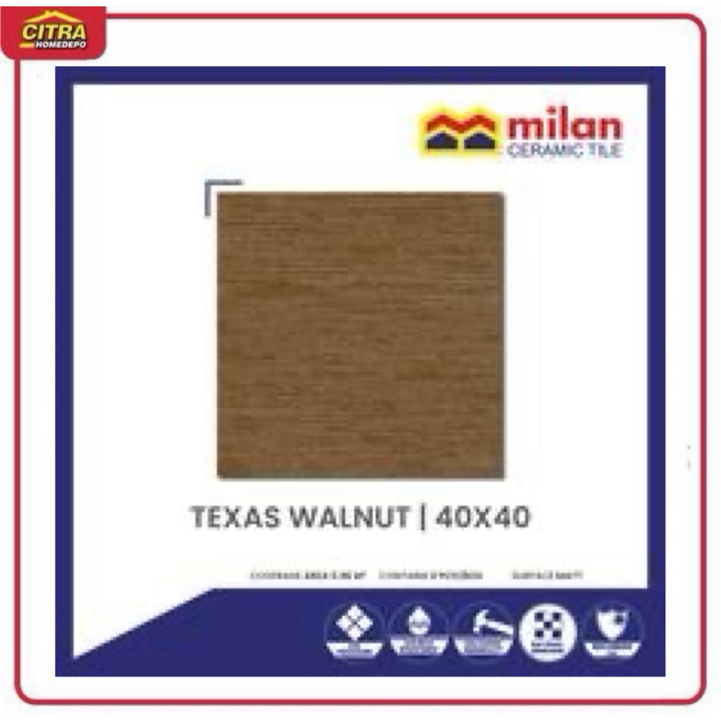 Keramik Lantai Milan 40x40 Motif Kayu Parquet | Keramik Rumah Minimalis Matt/Doff