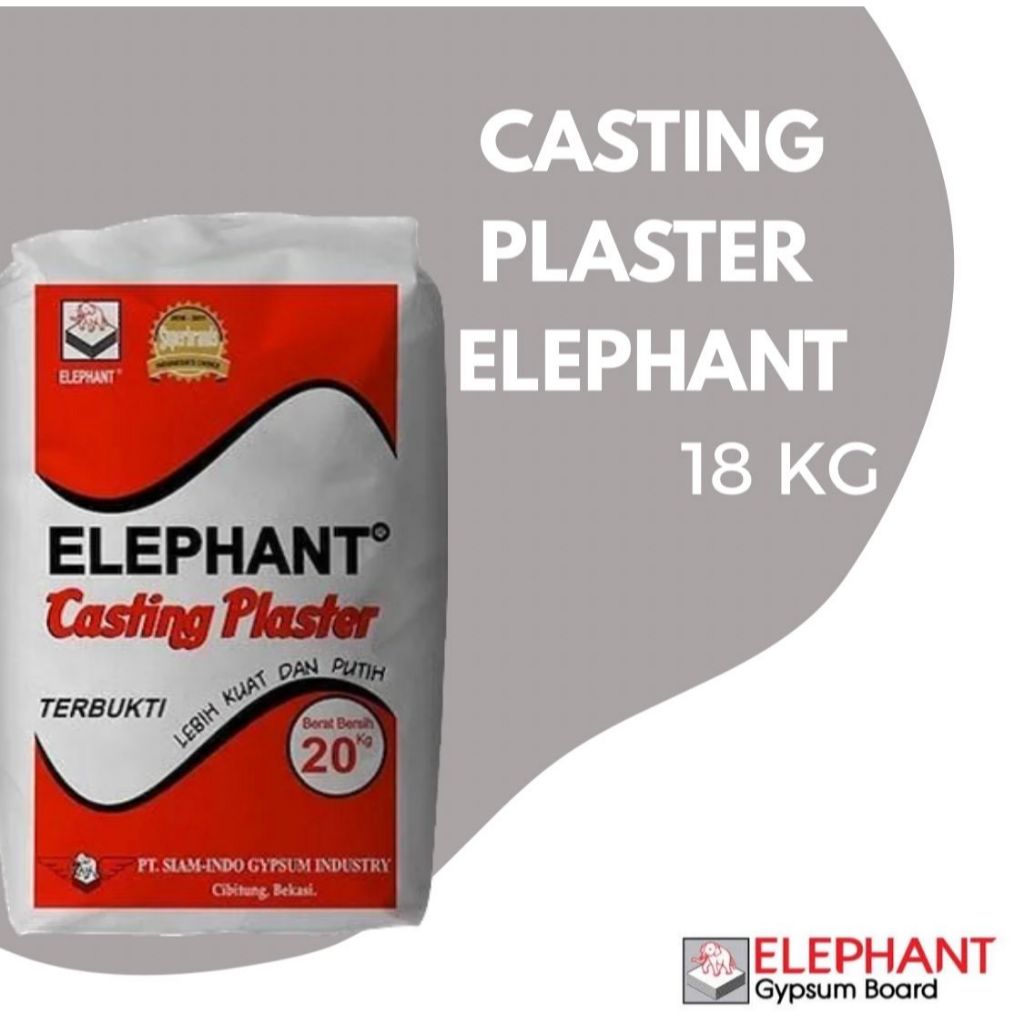 Casting Plaster Elephant 18 kg