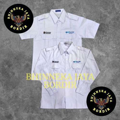 KEMEJA ID SURVEY SUCOFINDO DANANTARA INDONESIA TERBARU K2 PUTIH