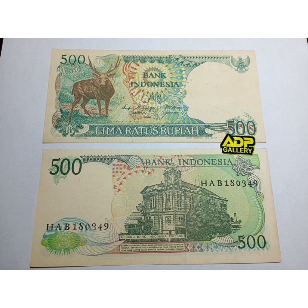 Uang kuno Asli indonesia 500 Kijang / Rusa original.