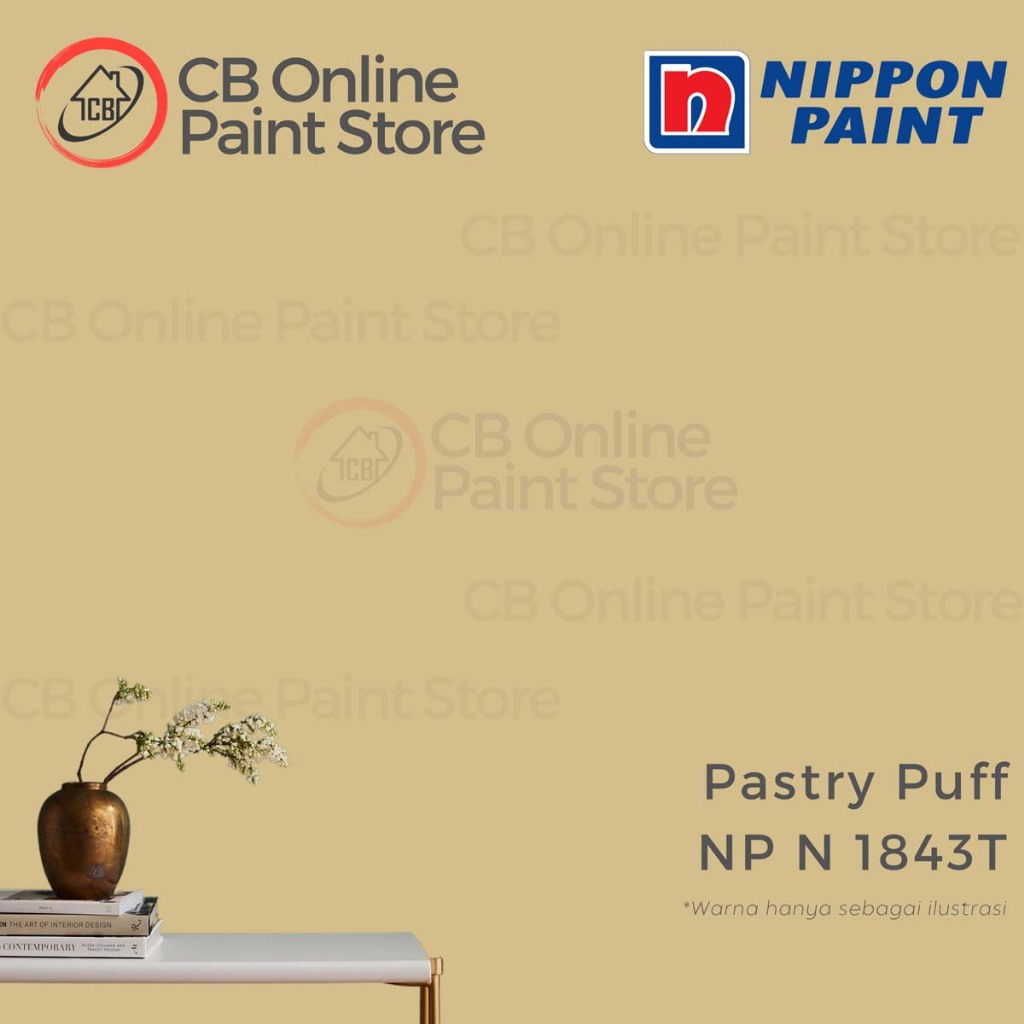 CAT TEMBOK NIPPON PAINT - PASTRY PUFF NPN1843T - GALON