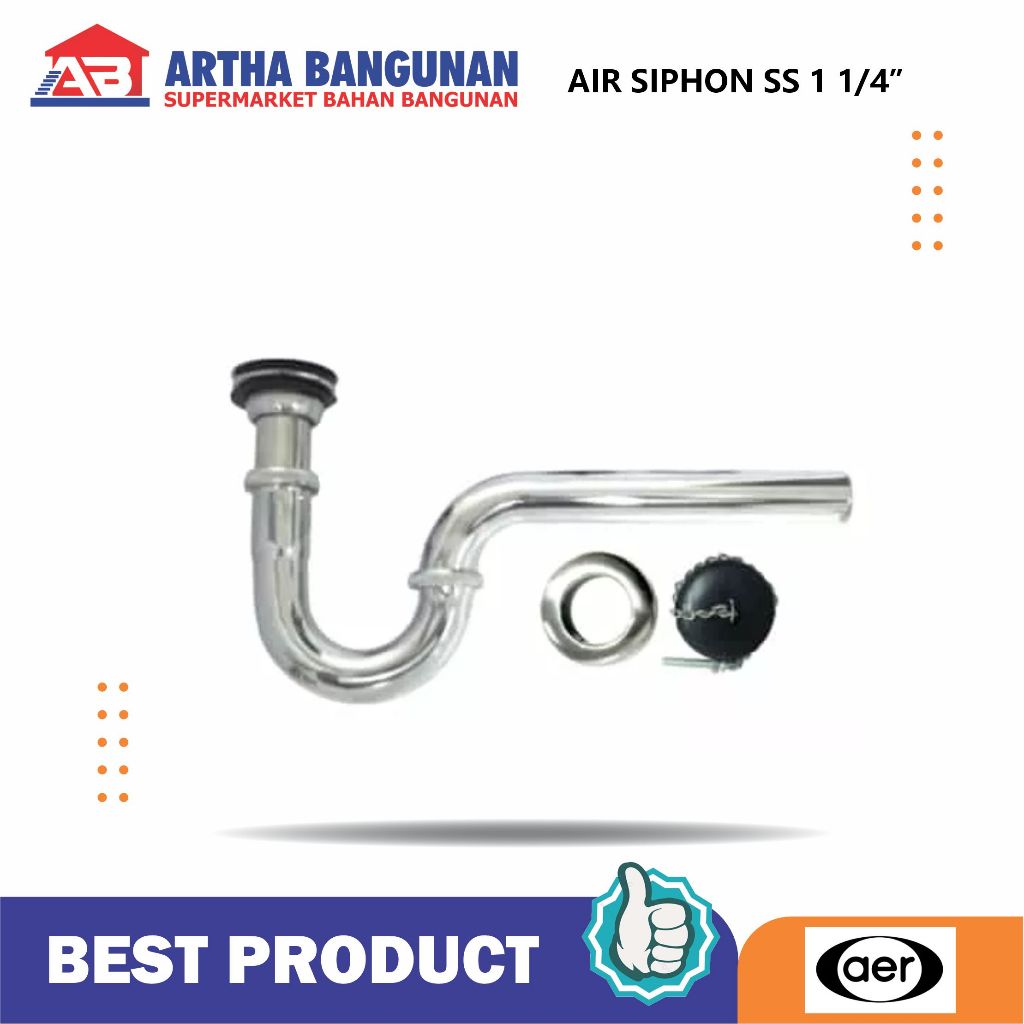 AER SIPHON P TRAP 1/4"