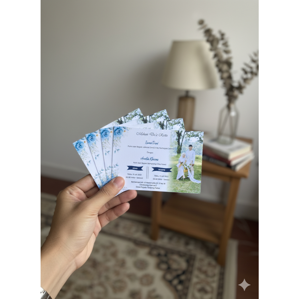 UNDANGAN KOPI UKURAN 6X9 CM, UNDANGAN MINI KOPI, KEPLEK MINI, UNDANGAN PETA KAPANCA MINI, UNDANGAN M