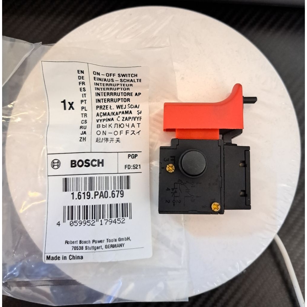 BOSCH Part GSB 500 RE On-Off Switch Saklar Bor Bosch GSB500RE Original Spartpart BOSCH