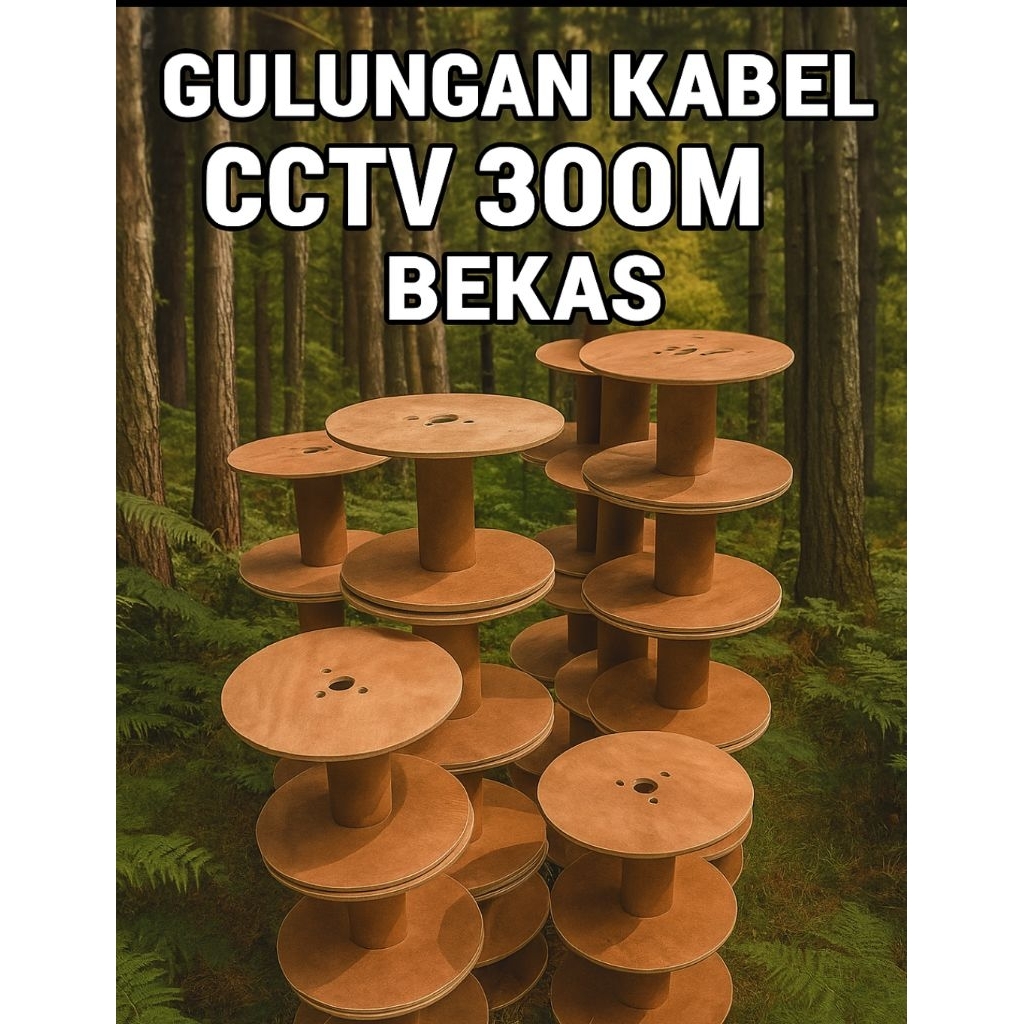 Bekas gulungan kabel cctv 300m