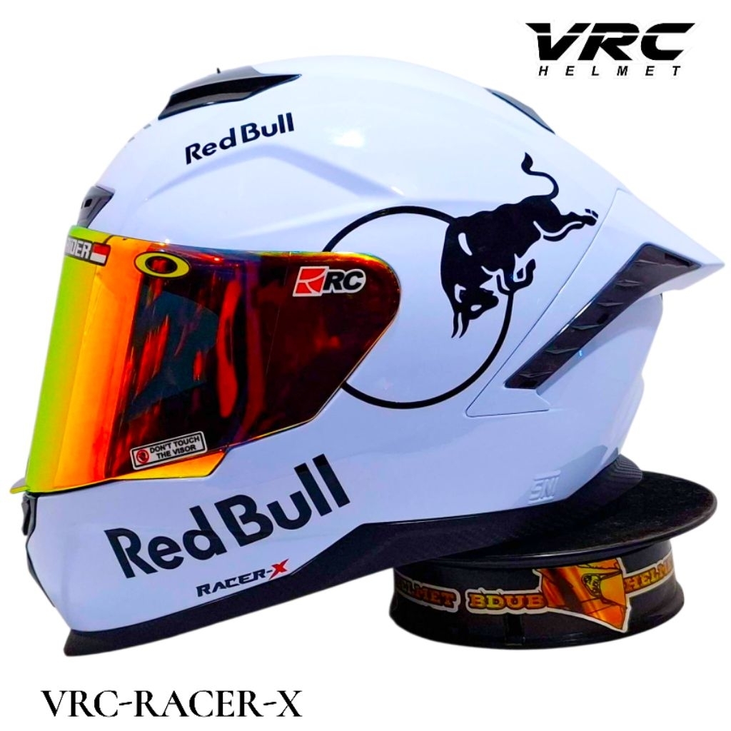 Helm TT course full face TTC mla red-bull paket ganteng