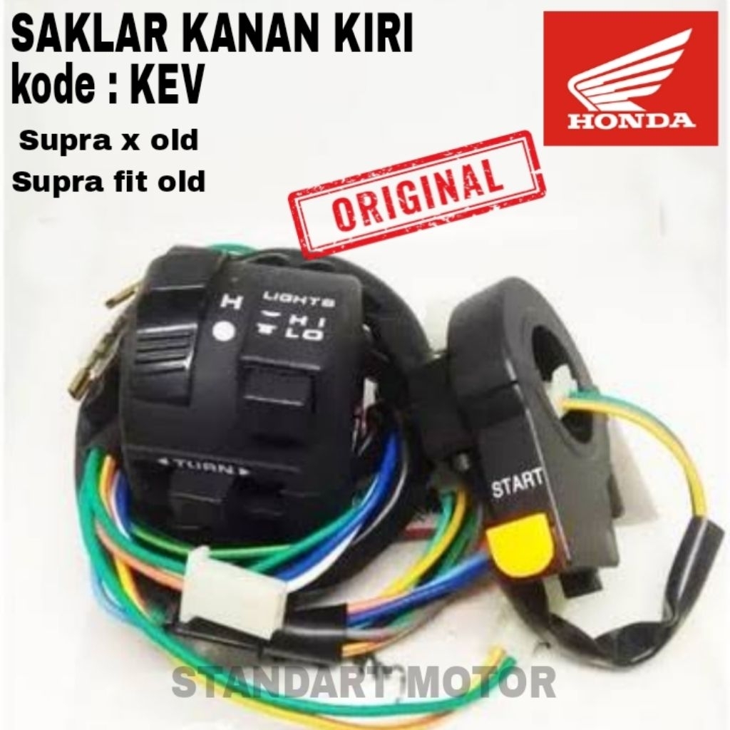SAKLAR HOLDER ORIGINAL HONDA ( kode part KEV) untuk SUPRA X LAMA/ SUPRA FIT LAMA