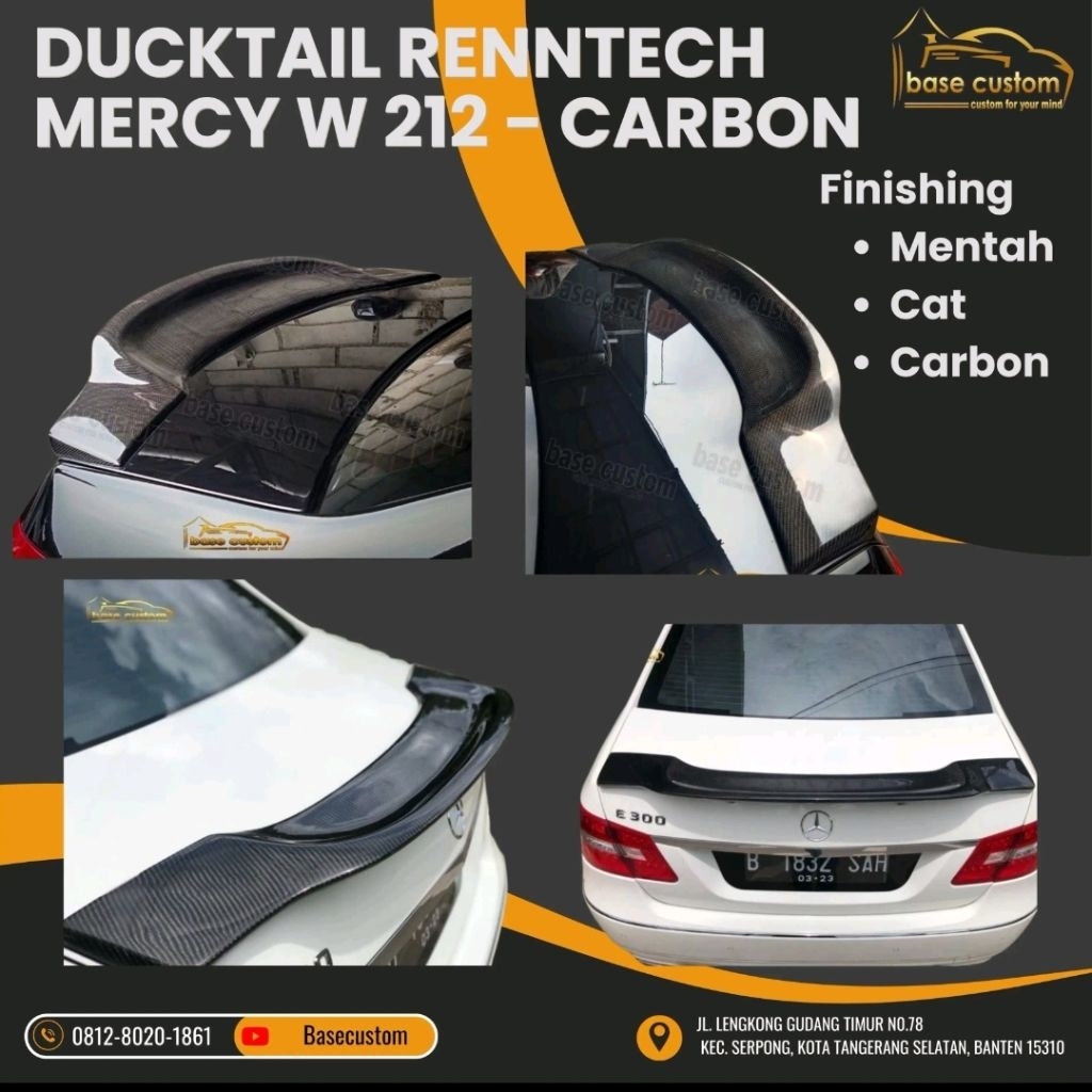 Ducktail Renntech Mercy E Class W212 / Mercy E Class W-212