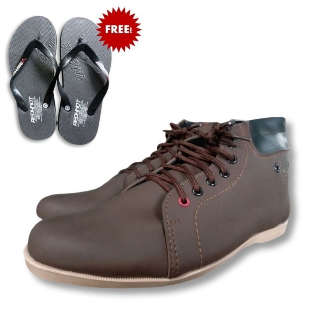 Sepatu Pria Original Redknot Luz Brown - Size 43