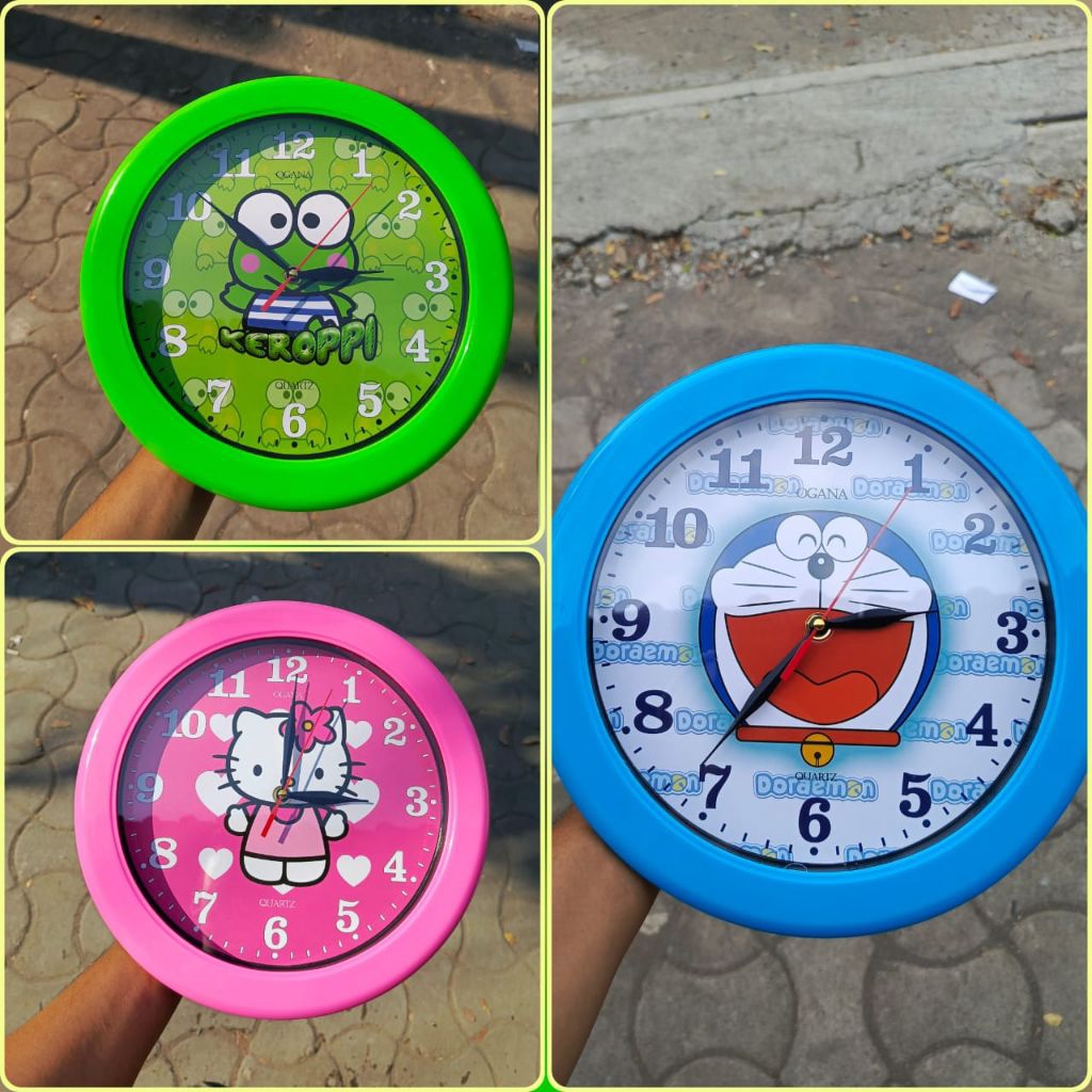 JAM DINDING OGANA KARAKTER, JAM DINDING KARAKTER, JAM DINDING KARAKTER KARTUN