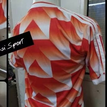 Jersey Baju Bola Retro Lama Lawas Negara National Team Timnas Belanda Home Kit Kandang Lokalan Lokal