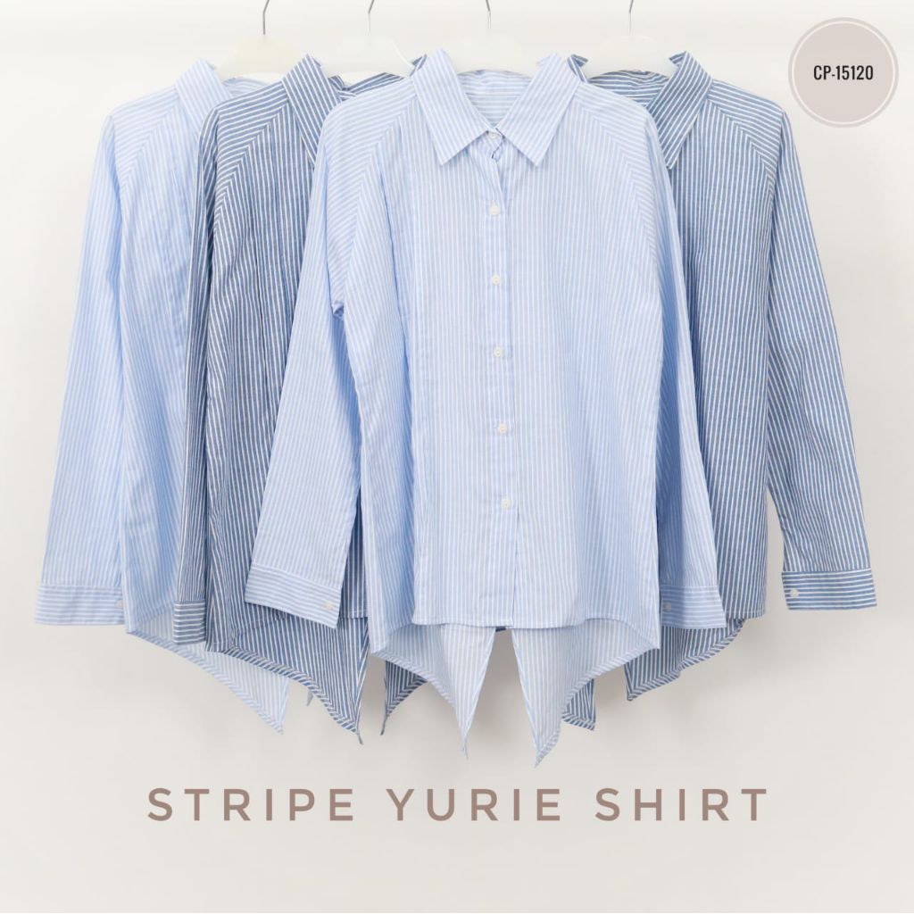 KEMEJA SALUR LENGAN PANJANG WANITA