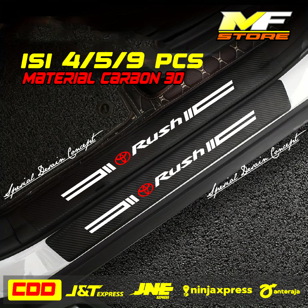 Stiker Pelindung Pintu Mobil Toyota Rush 3D Anti Gores