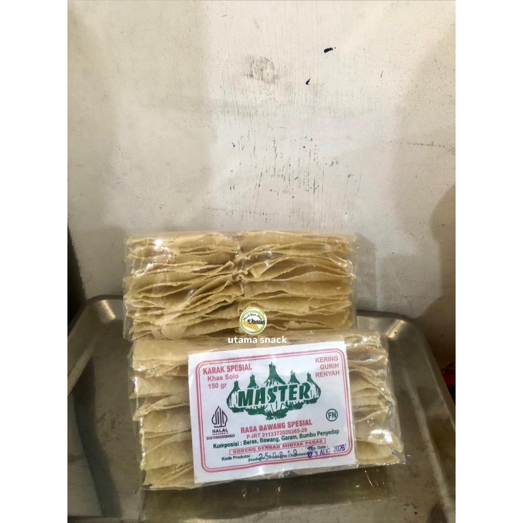 Kerupuk Keripik Karak Mentah 150gr - kripik krupuk karak - kerupuk karak asli solo - krupuk karak ge