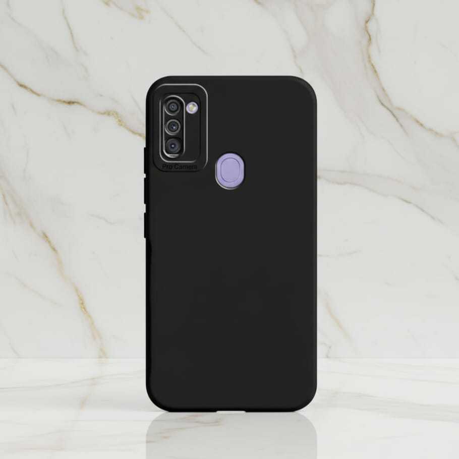 Softcase Black Matte Case Samsung A11 Case Samsung M11 Silikon Hitam Polos