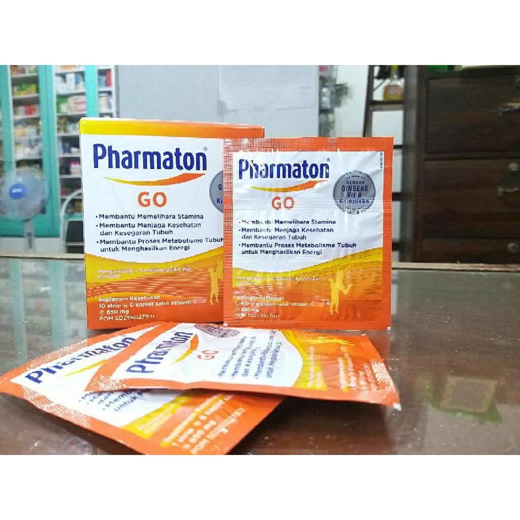 PHARMATON GO 1 STRIP ISI 6 KAPLET | parmaton