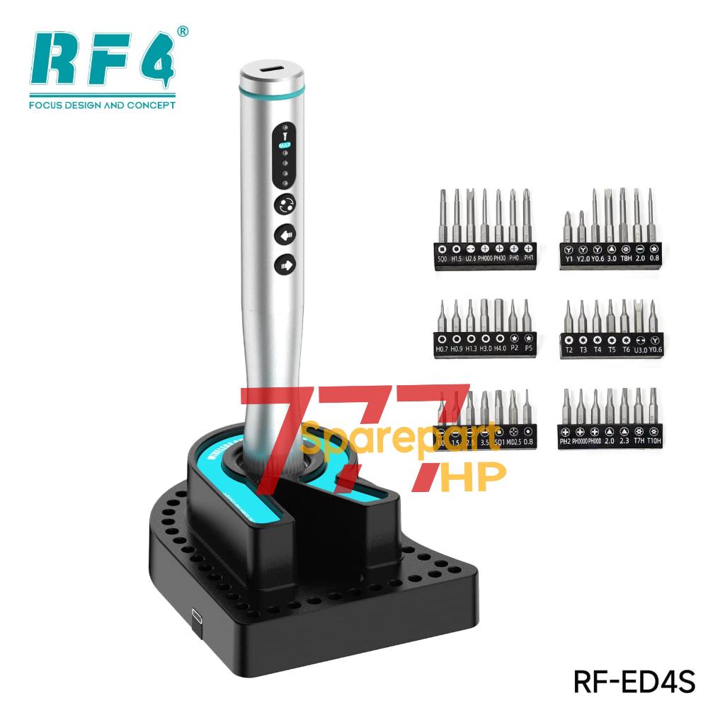 RF4 RF-ED4S / RFED4S dengan 42 Mata Obeng Baja - Set Obeng Listrik Multifungsi Electric