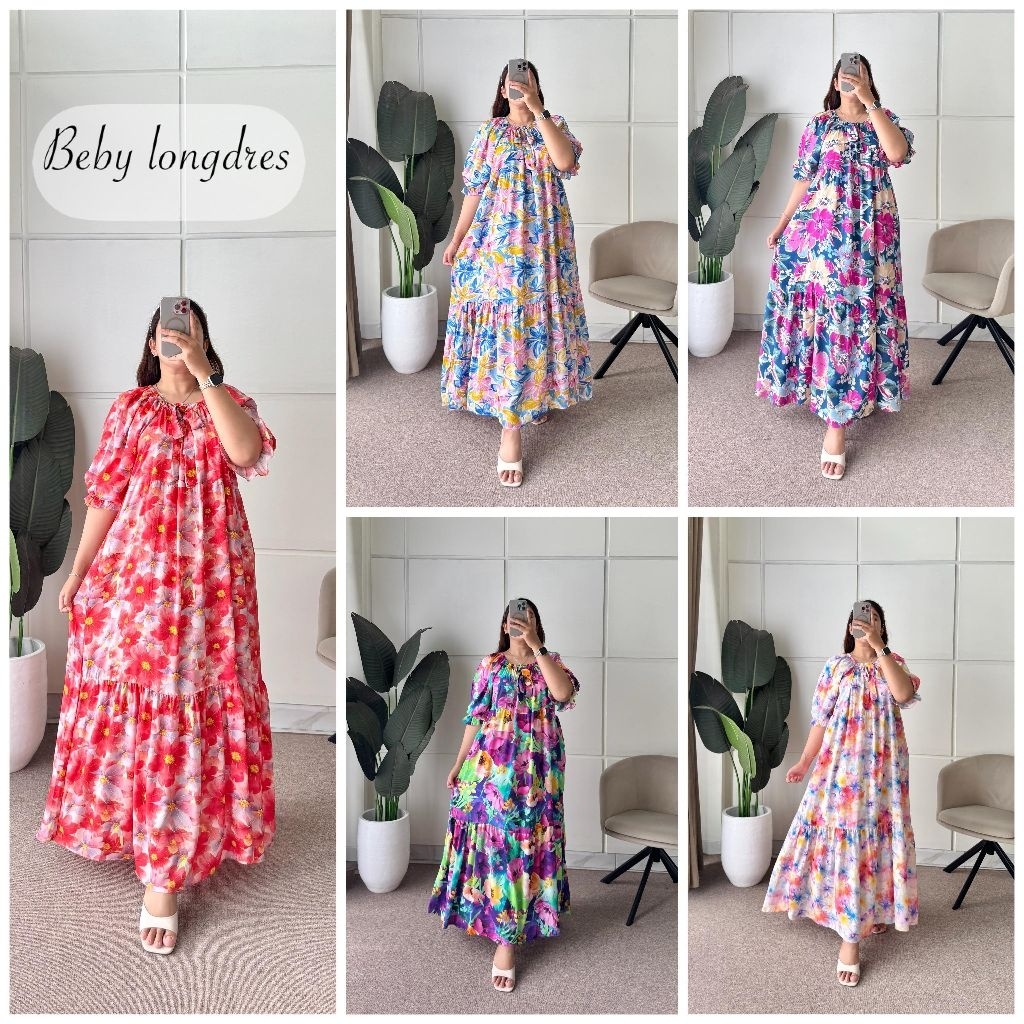 BEBBY LONG DRESS/SABILLA DRESS/ANJANI DRESS ORY ANNISA FASHION/DASTER RAYON PREMIUM