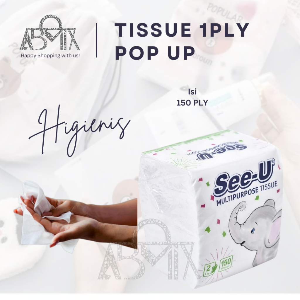 Tissue See U Multipurpose Tissu See U Pop Up 150s Tisu See U Pop Up Gajah 150s
