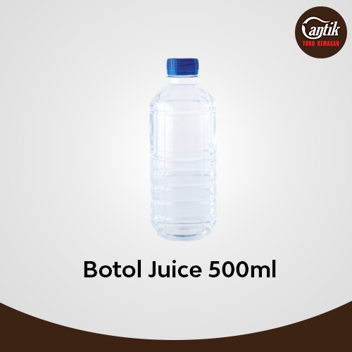 BOTOL PLASTIK JUICE 500 ML + TUTUP LONG NECK ISI 100 PCS