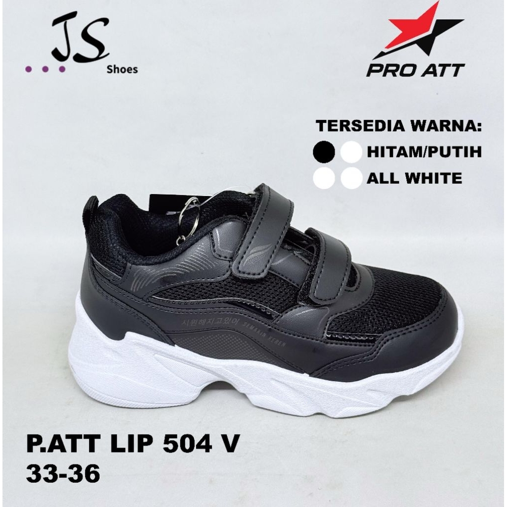PRO ATT LIP 504 V - SEPATU SEKOLAH SEKOLAH SNEAKERS ANAK KRETEK MERK PRO ATT ORIGINAL
